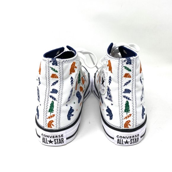 Converse Womens Size 672439F Chuck Taylor All Star White Canvas High Top Sneaker - Picture 6 of 9